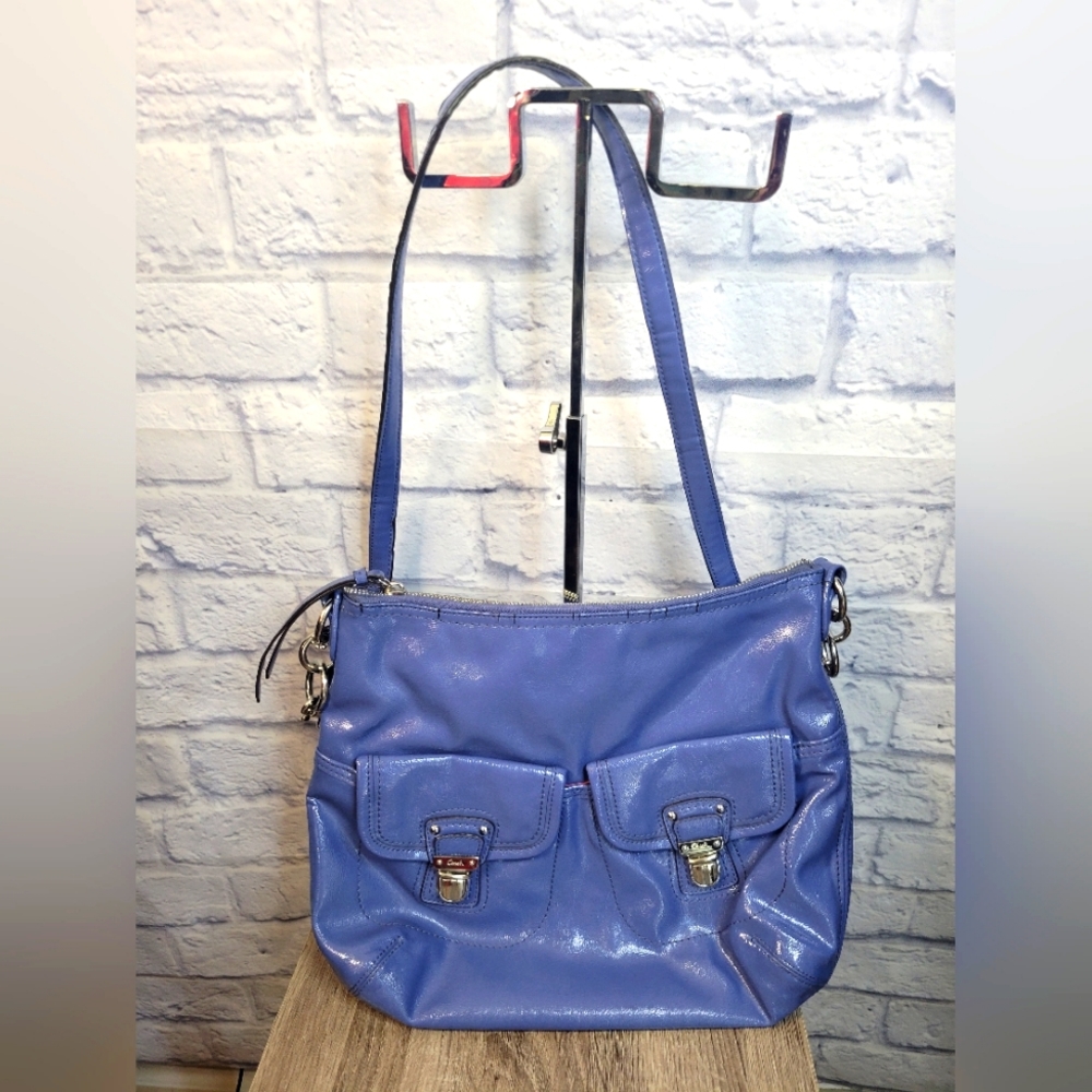Coach  Daisy Liquid Gloss Patent Leather Crossbody